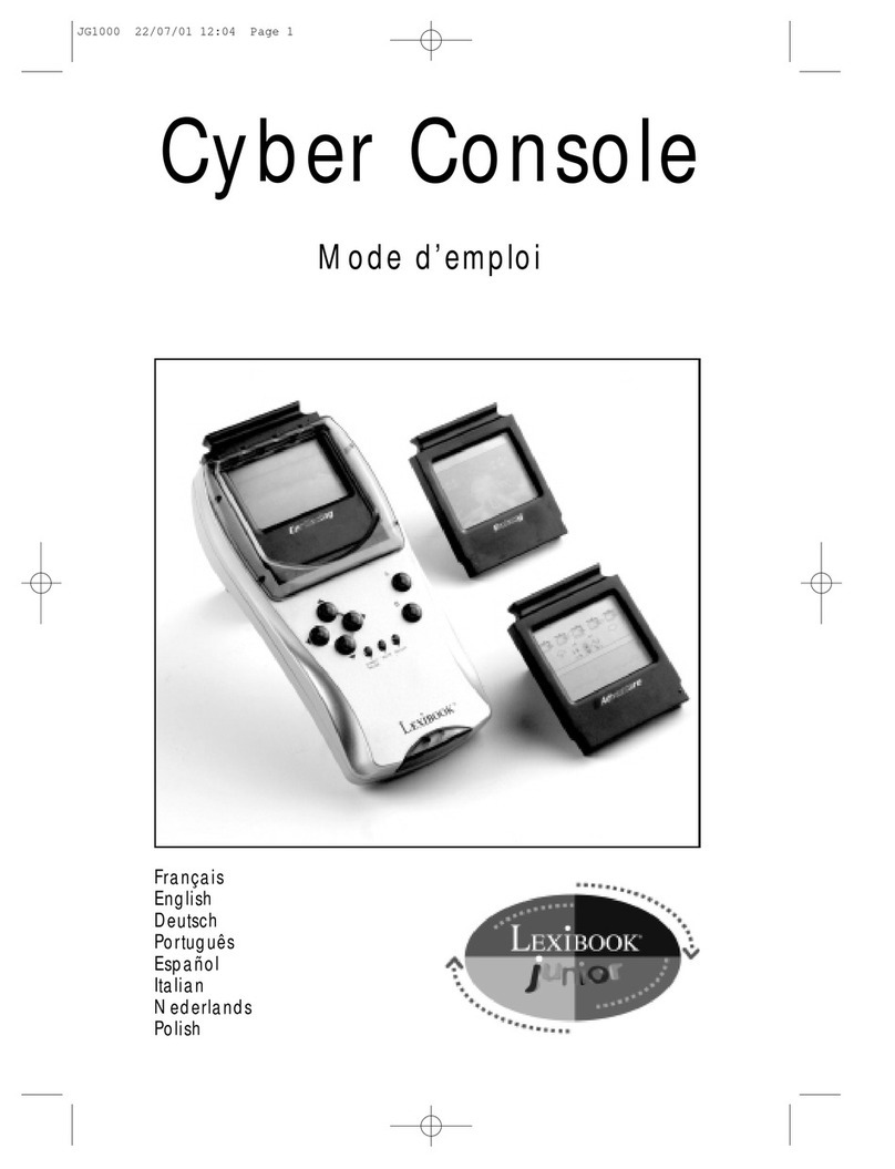 LEXIBOOK CYBER CONSOLE TV manual