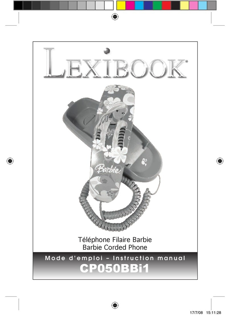 LEXIBOOK CP050BBI1 instruction manual
