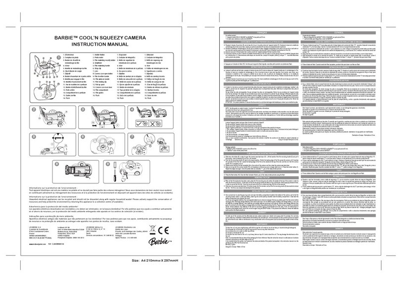 LEXIBOOK BARBIE COOL'N SQUEEZY CJ605BB User manual