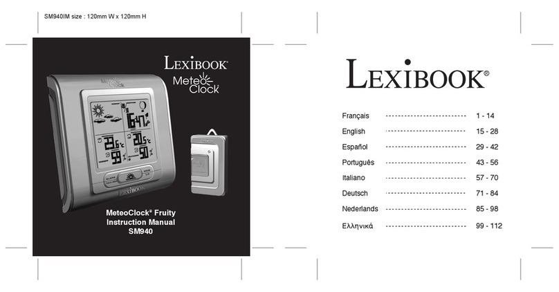 LEXIBOOK METEOCLOCK FRUITY instruction manual