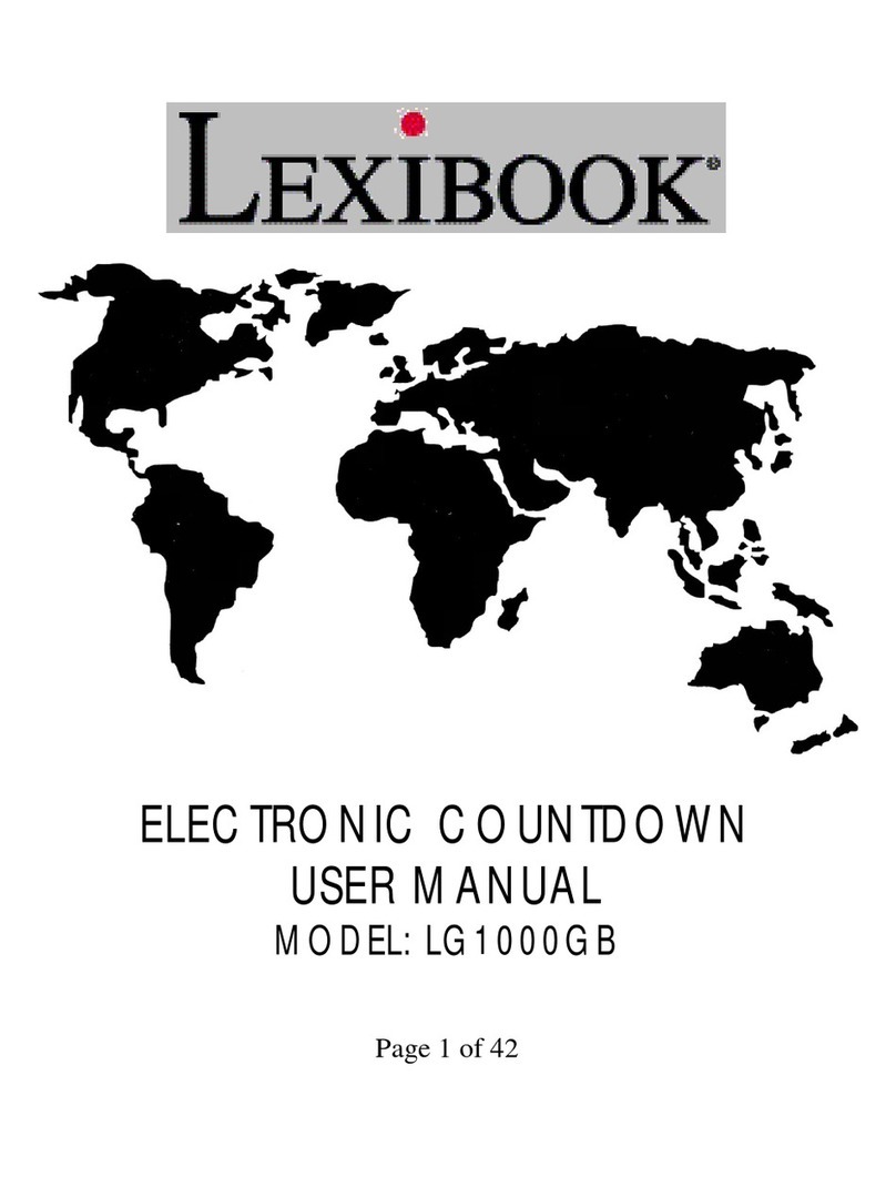 LEXIBOOK LG1000 User manual