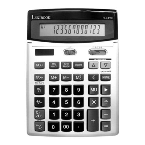 LEXIBOOK PLC490 instruction manual