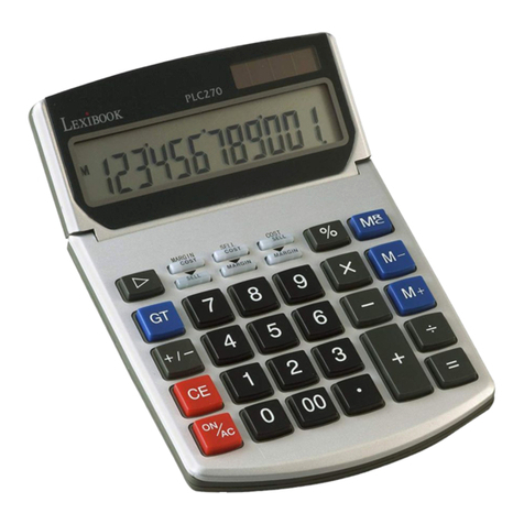 LEXIBOOK PLC270 instruction manual