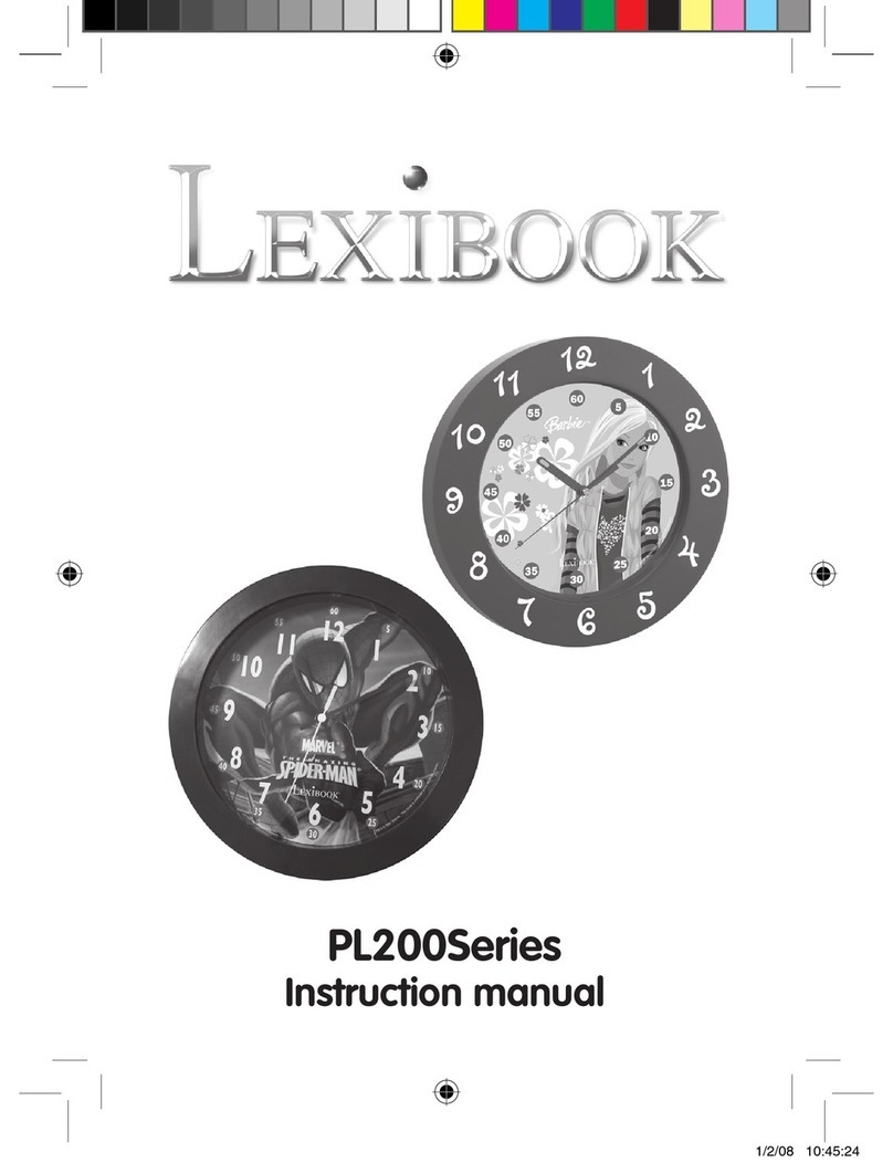 LEXIBOOK PL200 instruction manual