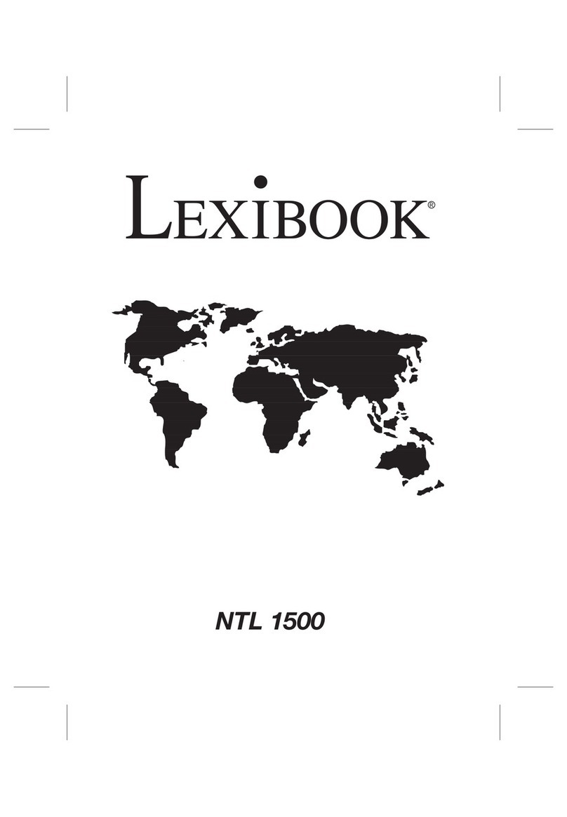 LEXIBOOK NTL1500 User manual