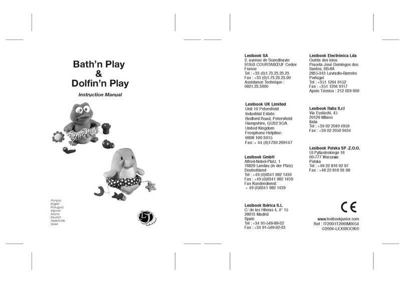 LEXIBOOK Dolfin'n Play IT206 User manual