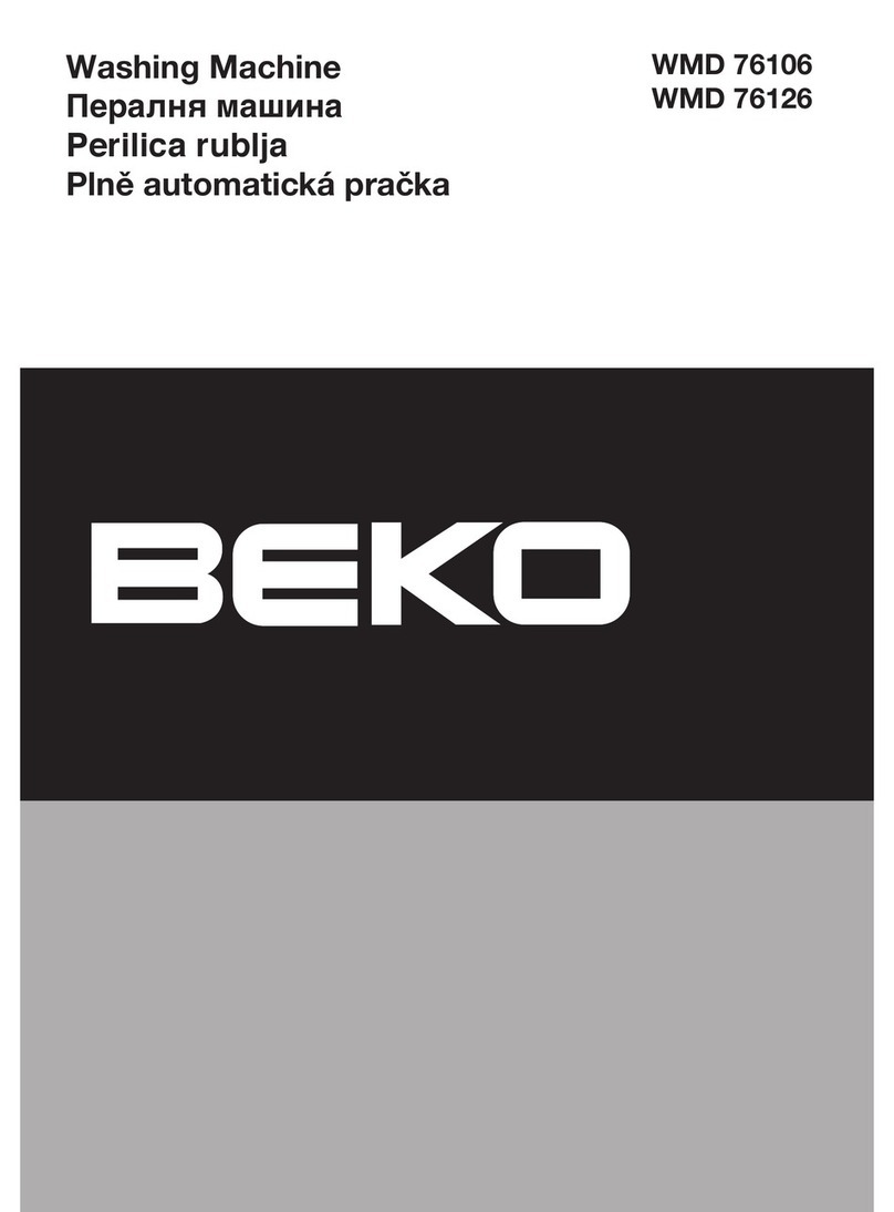 Beko WMD 76126 manual