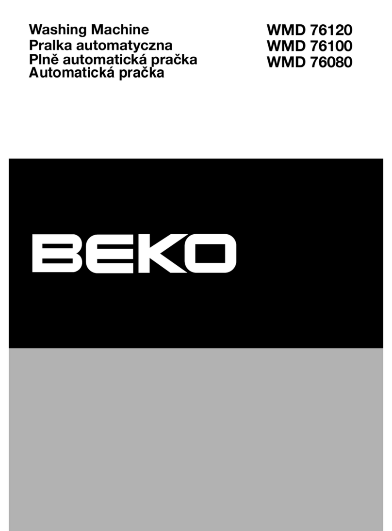 Beko WMD 76120 manual