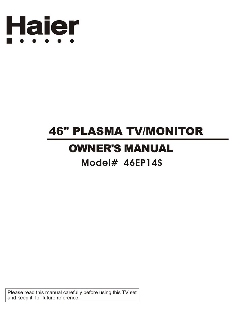 Haier 46EP14S - ANNEXE 247 User manual Haier 46EP14S - ANNEXE 247 User manual