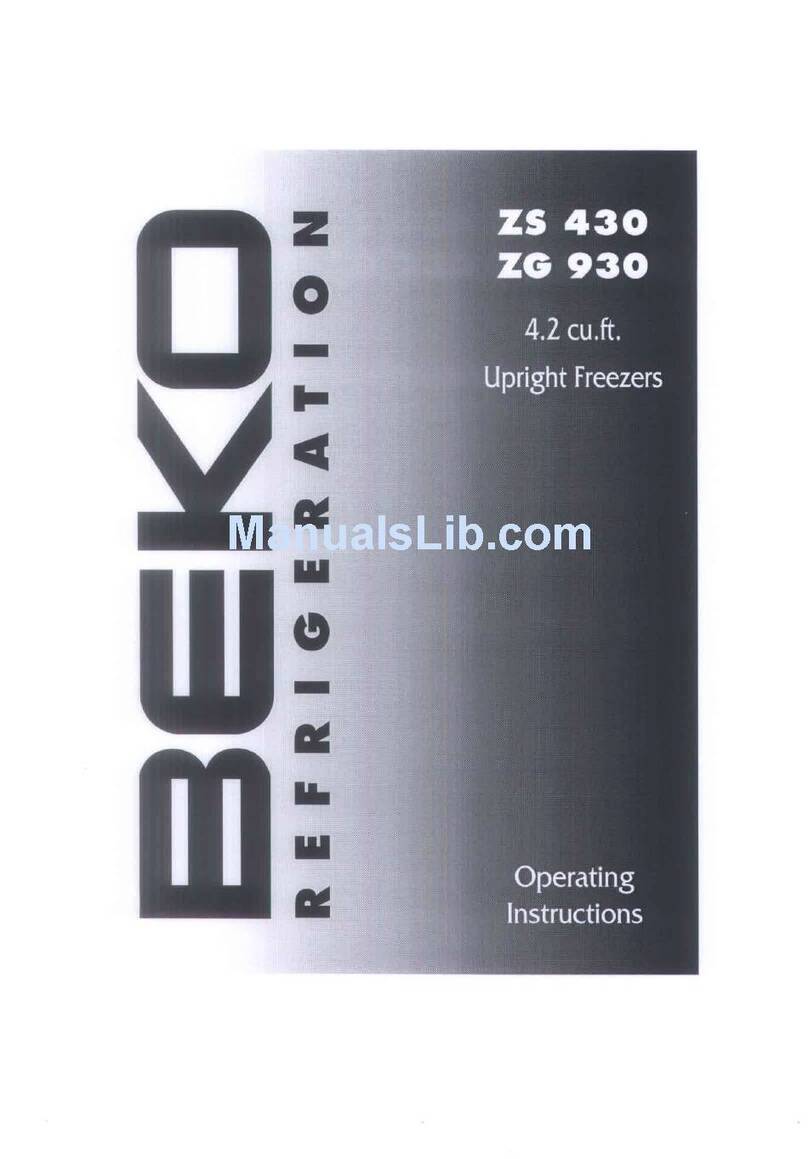 Beko ZG 930 operating instructions