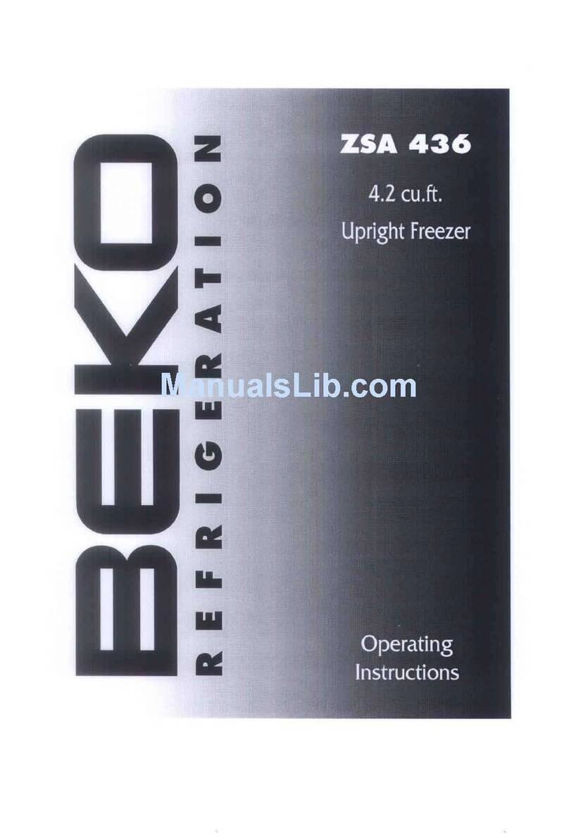 Beko ZSA 436 operating instructions