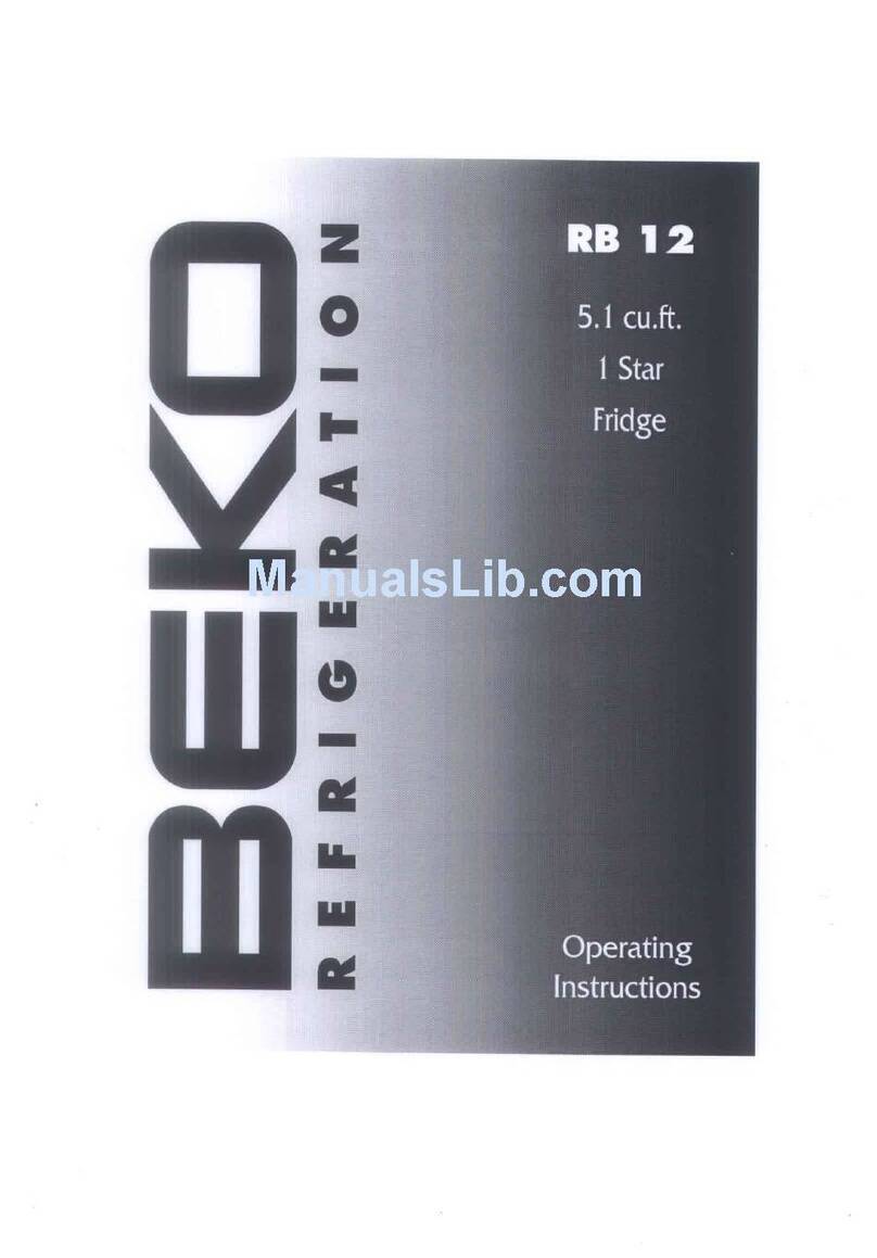 Beko RB 12 operating instructions