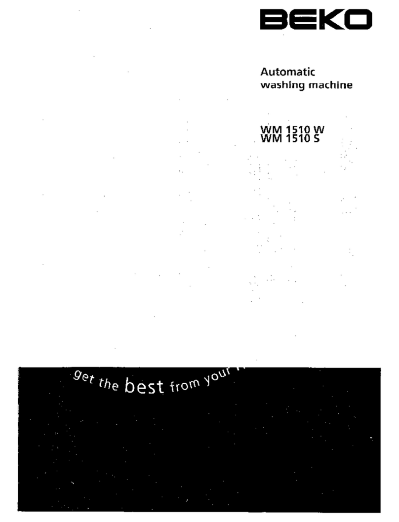 Beko WM1510 manual