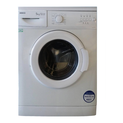 Beko WM 5100 S Installation & operating instructions and washing guidance