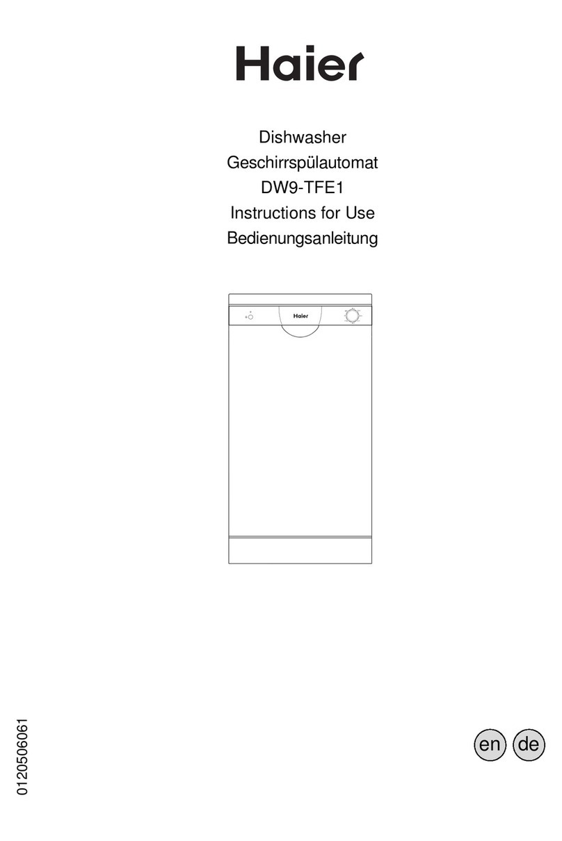 Haier DW9-TFE1 Series User manual