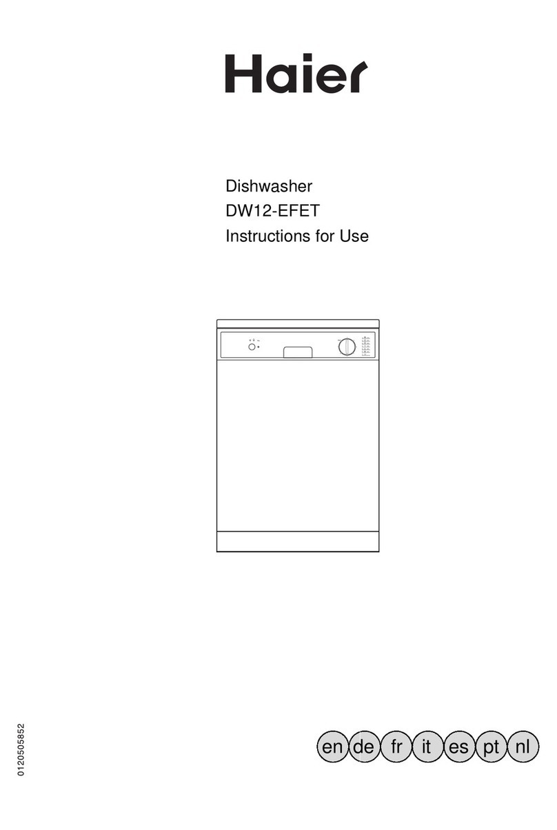 Haier DW12-EFET User manual