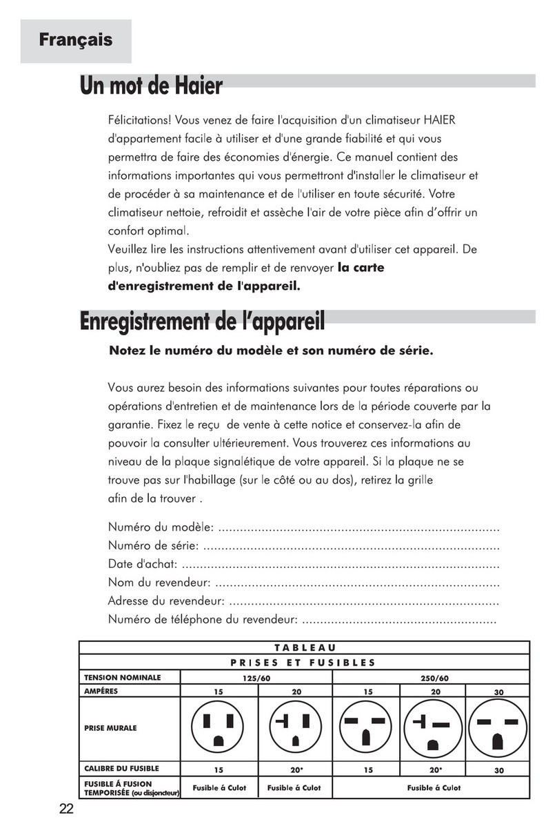 Haier ESA4089 User manual