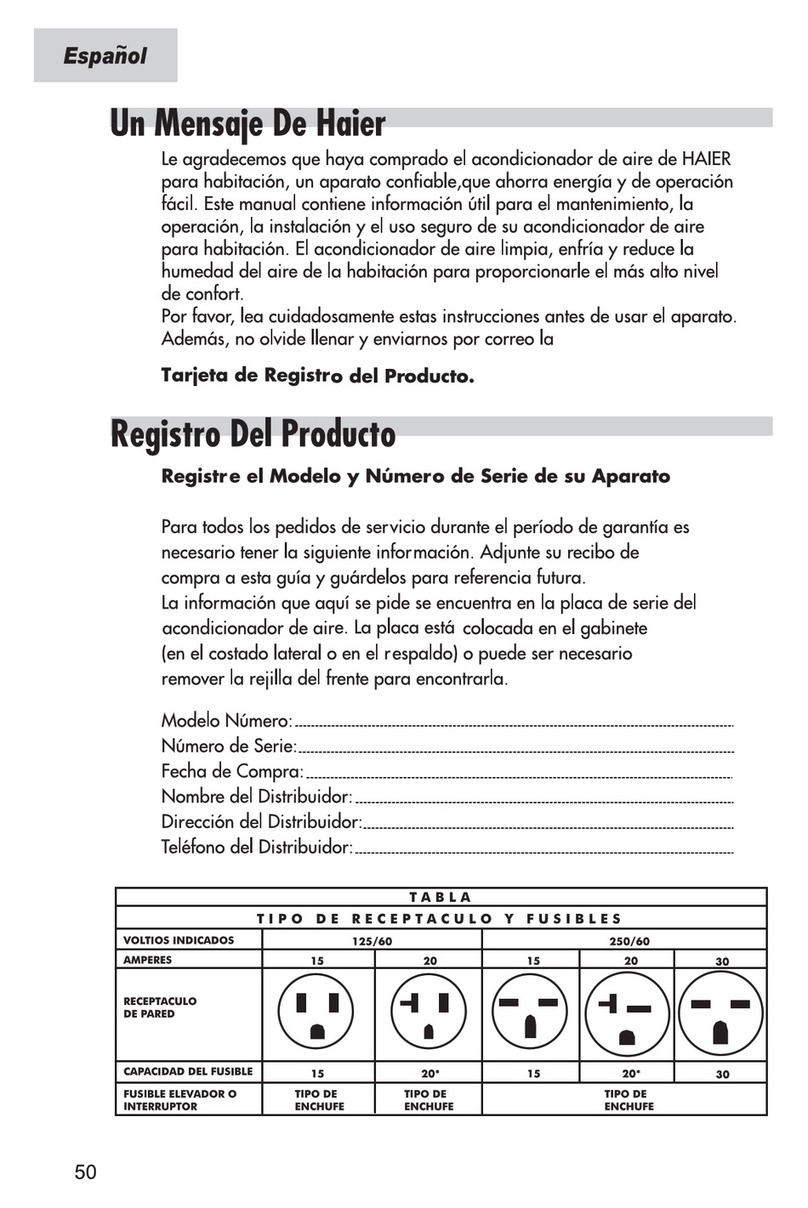 Haier ESA3159 User manual