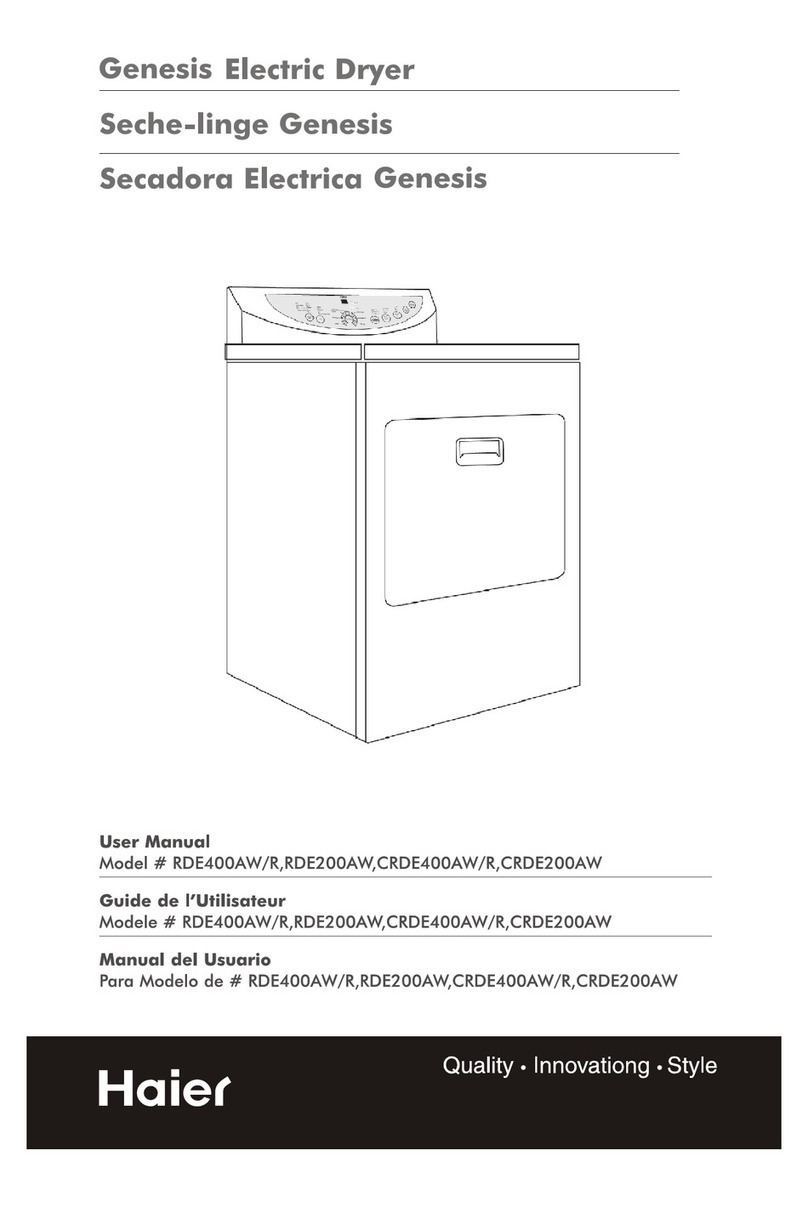 Haier Genesis CRDWE200AW user manual