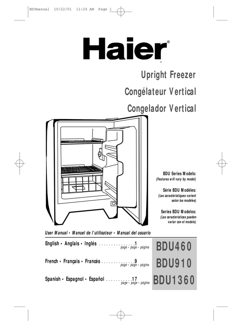 Haier BDU-1360 User manual