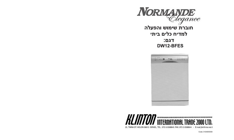 Haier DW12-BFES User manual Haier DW12-BFES User manual