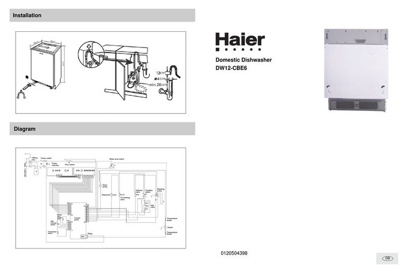 Haier DW12-CBE6 IS User manual