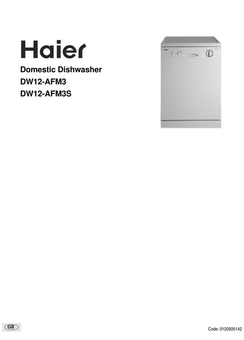 Haier DW12-AFM3S User manual