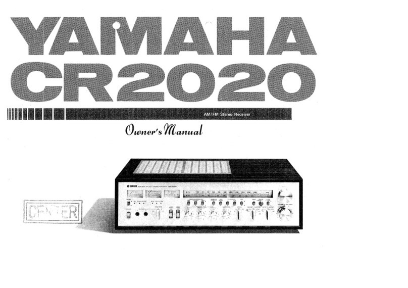 Yamaha CR-2020 owner's manual