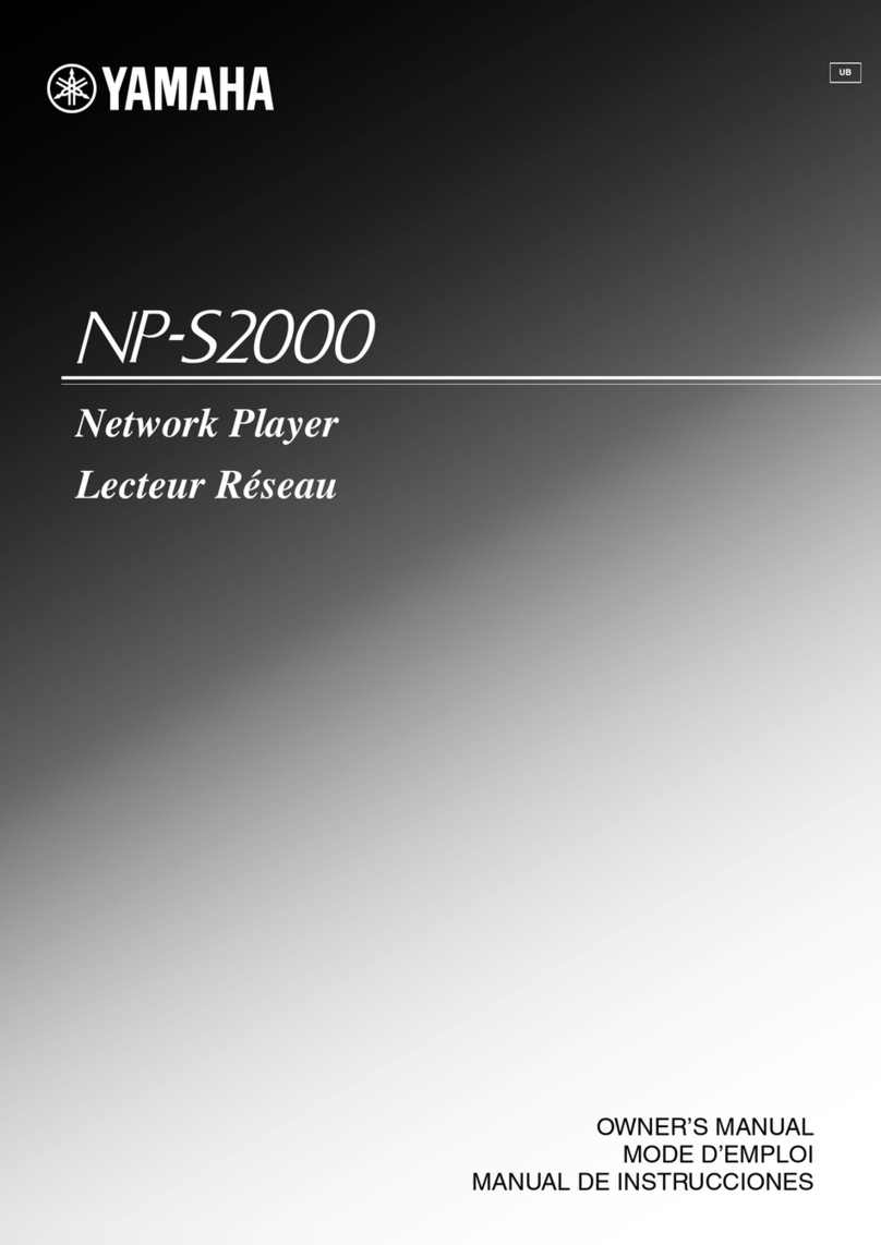Yamaha NP-S2000 User manual Yamaha NP-S2000 User manual