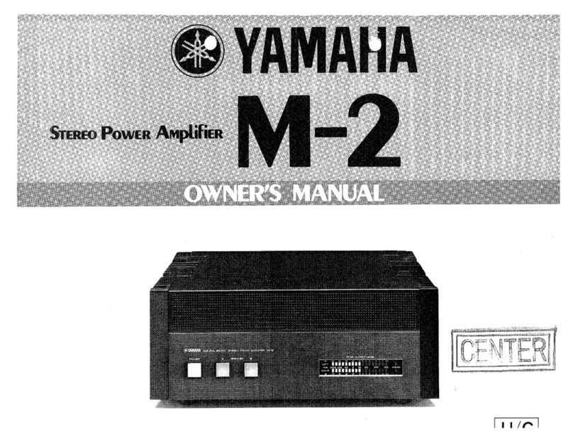 Yamaha M-2 owner's manual