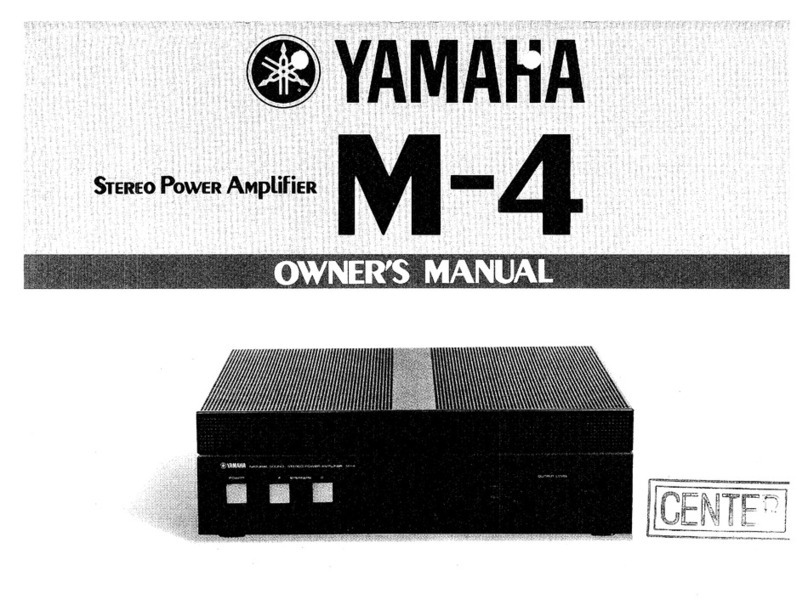 Yamaha M-4 User manual Yamaha M-4 User manual