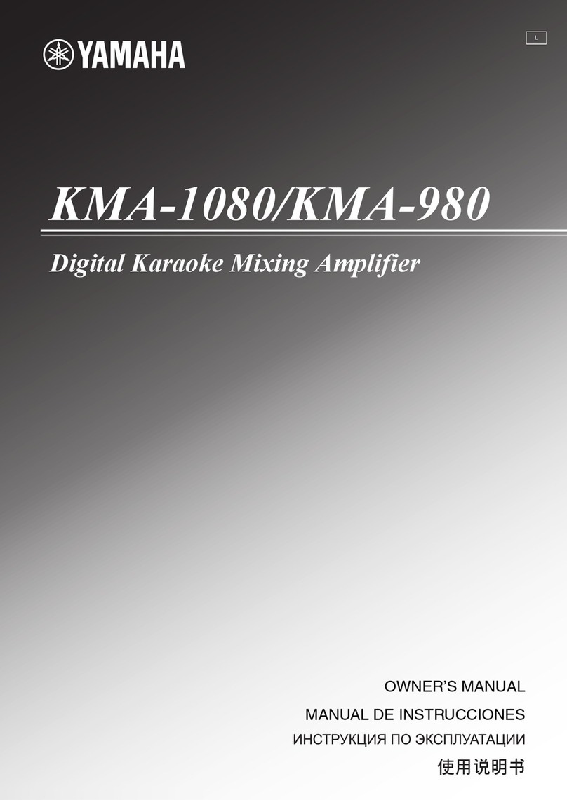 Yamaha KMA-980 User manual Yamaha KMA-980 User manual