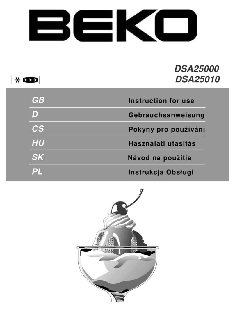 Beko DSA25000 Instructions for use