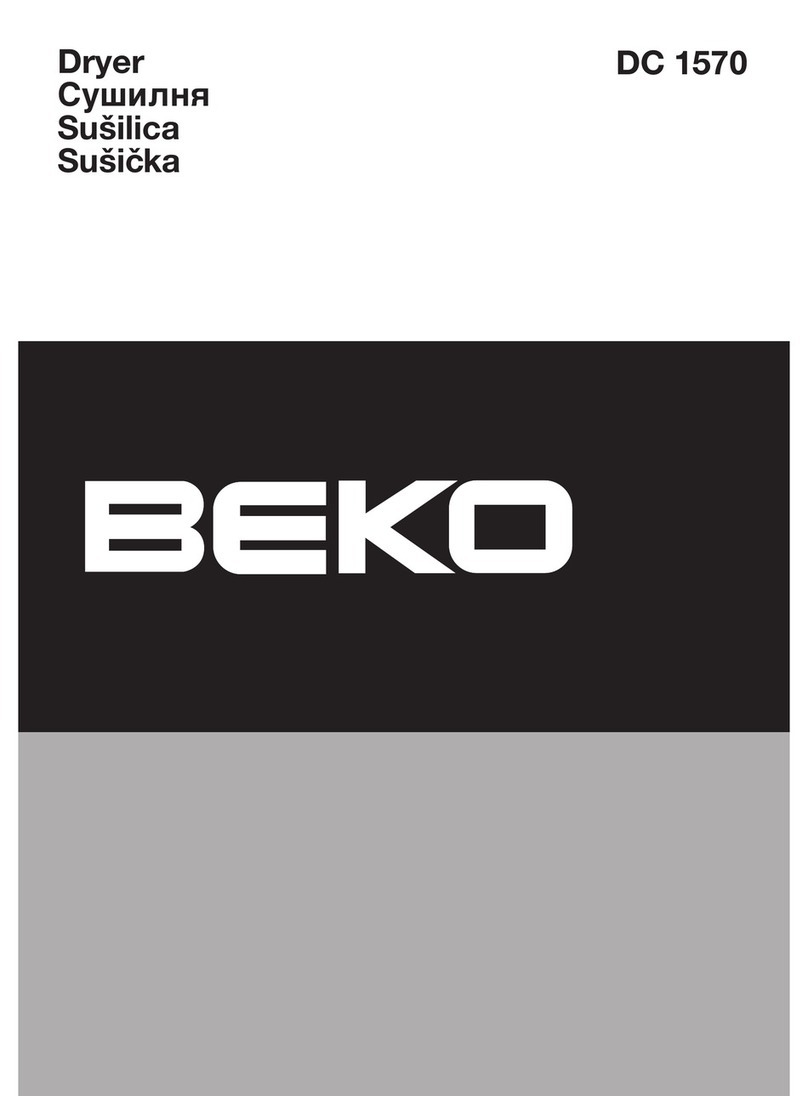 Beko DC 1570 manual