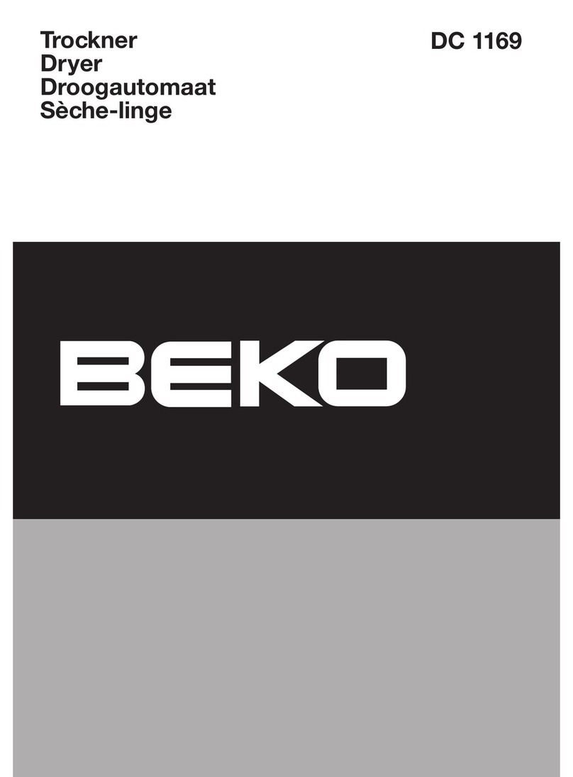 Beko DC 1169 manual