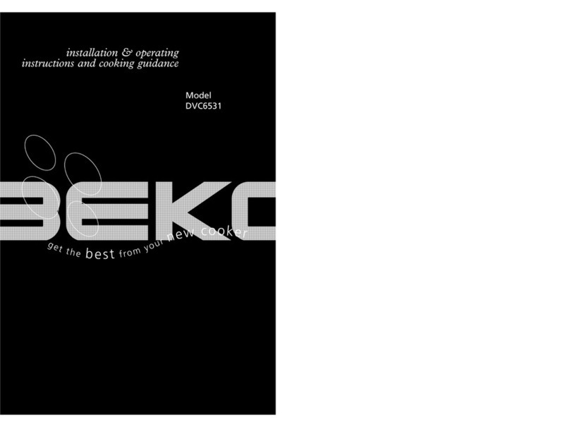 Beko DVC6531 Installation and operating instructions