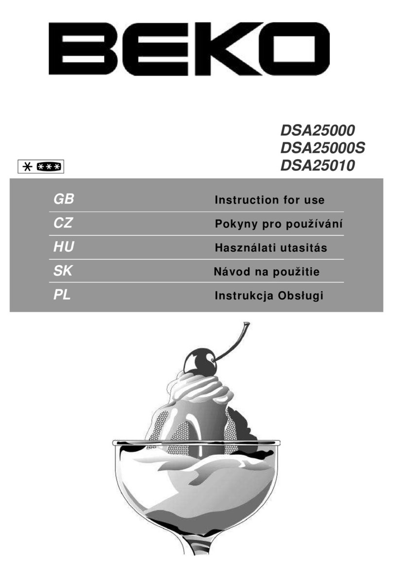 Beko DSA25000 User manual Beko DSA25000 User manual