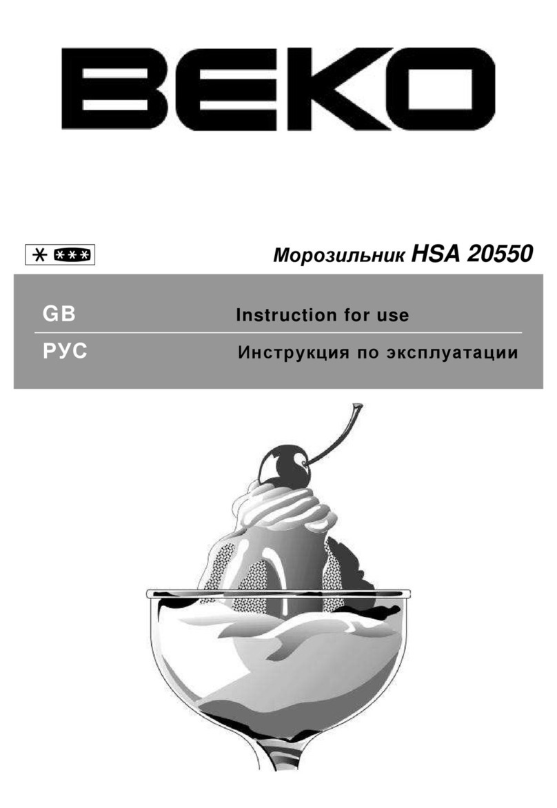 Beko HSA 20550 User manual Beko HSA 20550 User manual