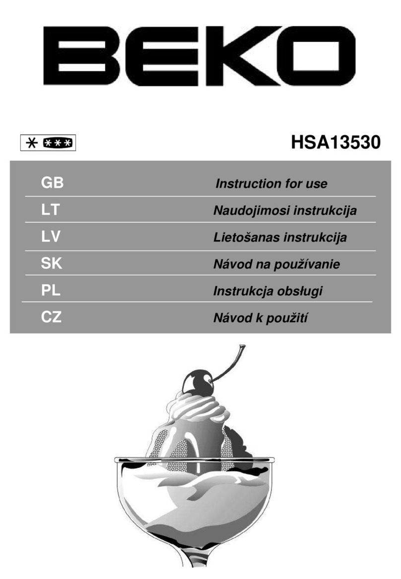 Beko HSA 13530 - Instructions for use Beko HSA 13530 - Instructions for use
