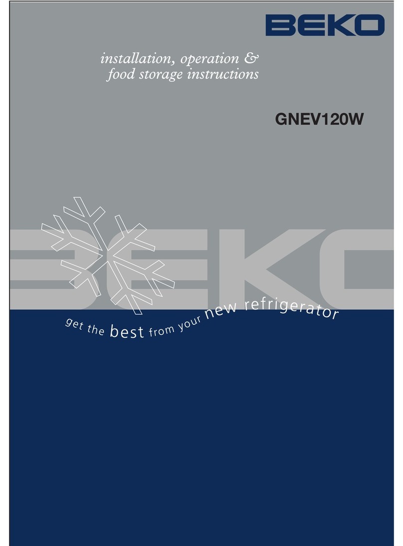 Beko GNEV120 Owner's manual Beko GNEV120 Owner's manual