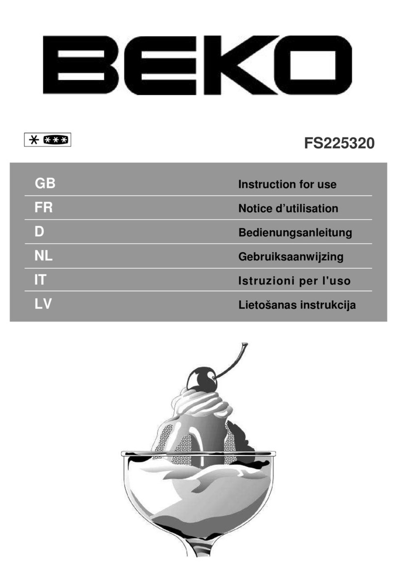 Beko FS225320 User manual Beko FS225320 User manual