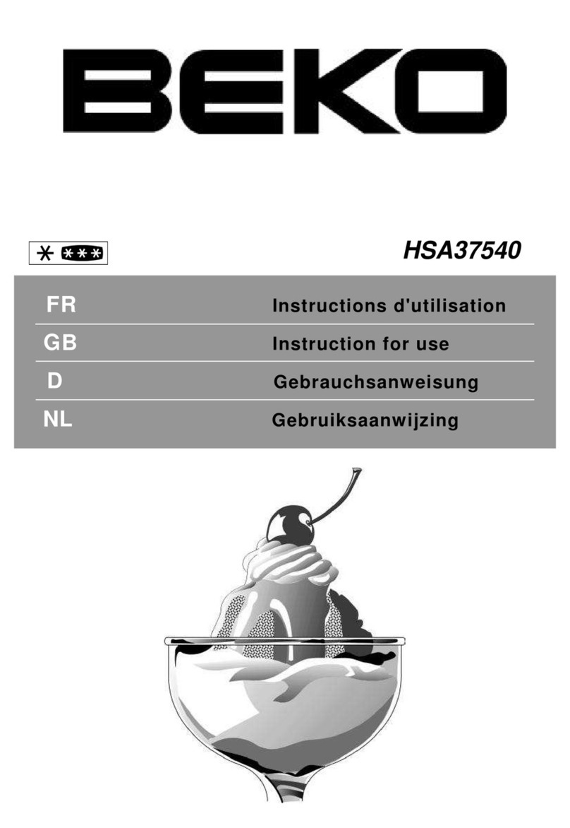 Beko HSA37540 User manual Beko HSA37540 User manual
