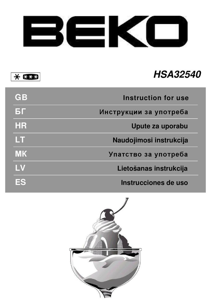 Beko HSA32540 User manual Beko HSA32540 User manual