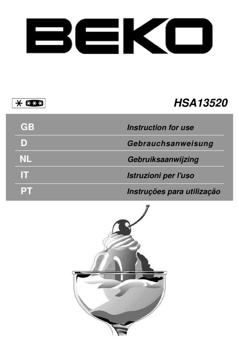 Beko HSA13520 User manual Beko HSA13520 User manual