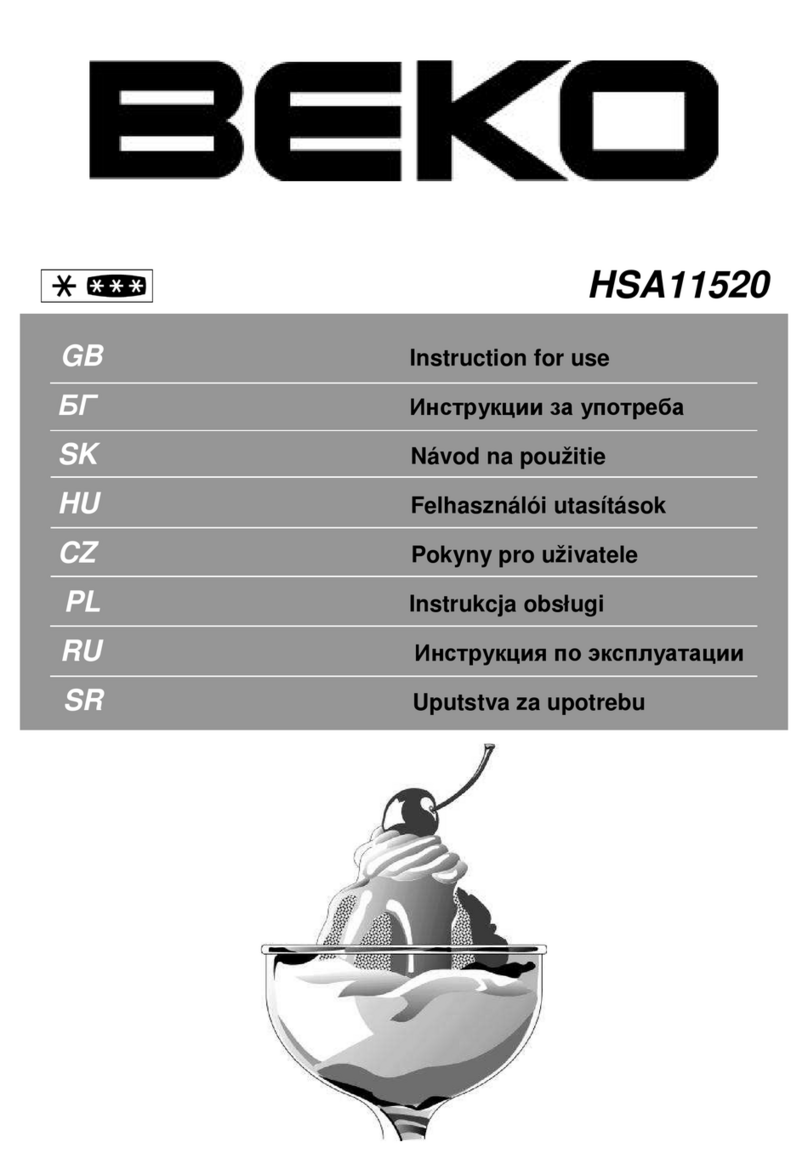 Beko HSA 11520 Instructions for use