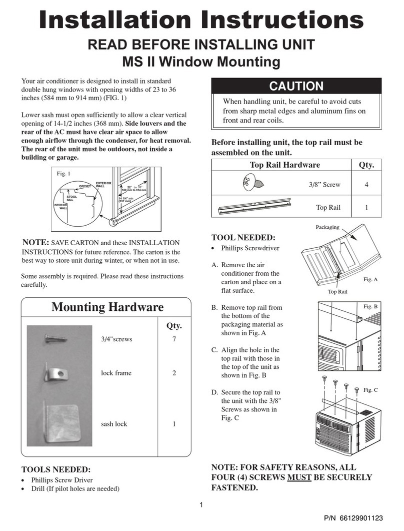 Frigidaire FAA055P7A 5,200 User manual