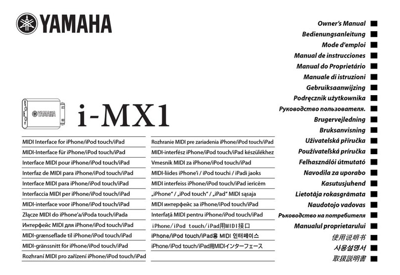 Yamaha i-MX1 owner's manual