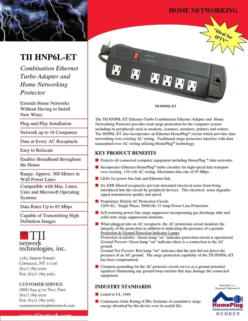 TII network technologies HPTURBO Specifications