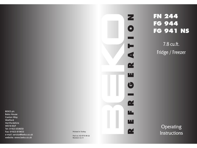 Beko FG941 operating instructions