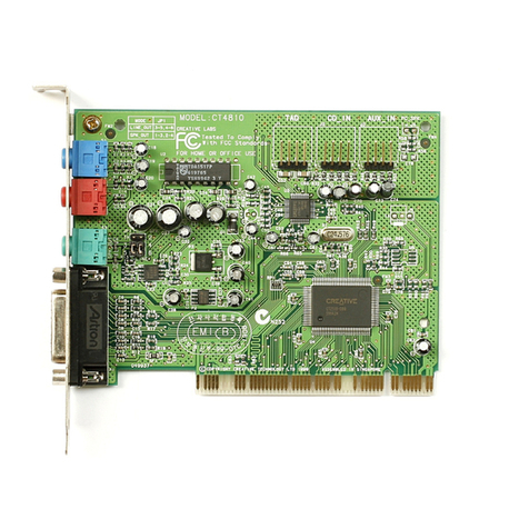 Creative CT4810 - Vibra 128 16bit Sound Card PCI user guide